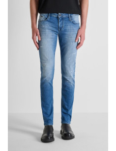 Antony Morato jeans tapered fit in denim titan blue sfumato Ozzy mmdt00241-fa750611-w02108 [e200791d]