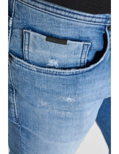 Antony Morato jeans tapered fit in denim titan blue sfumato Ozzy mmdt00241-fa750611-w02108 [e200791d] 2