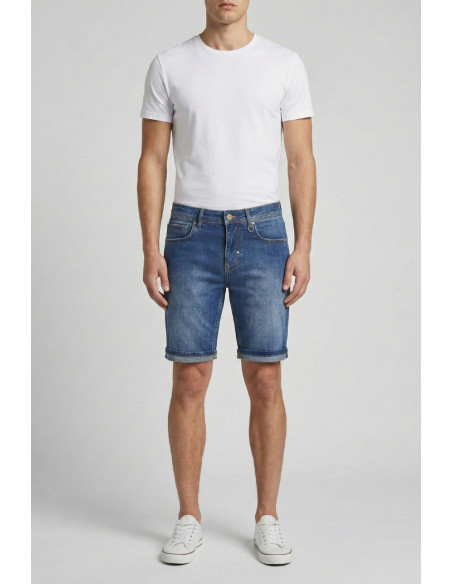 Antony Morato bermuda skinny fit in blue denim Randy mmds00081-fa750560-w02261 [e278ca40]