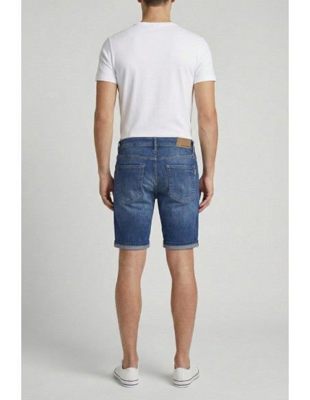 Antony Morato bermuda skinny fit in blue denim Randy mmds00081-fa750560-w02261 [3b5e894d]