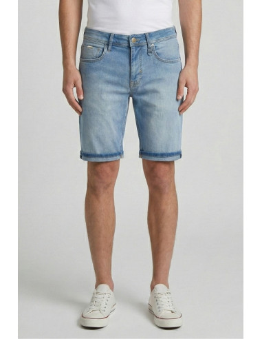 Antony Morato bermuda skinny fit in blue denim Randy mmds00081-fa750560-w02262 [6a6fb26d]
