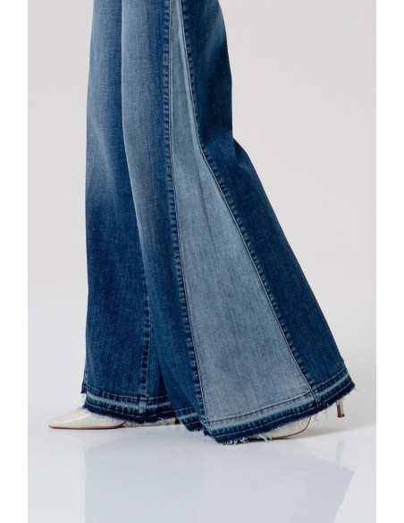 Fracomina jeans flare in denim con lavaggio medio fp26sv3011d401w7 [0a061b86]