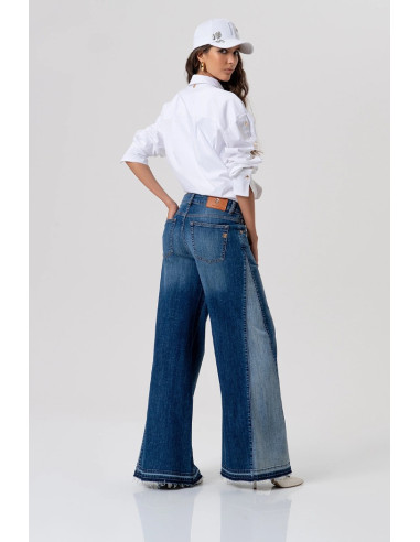 Fracomina jeans flare in denim con lavaggio medio fp26sv3011d401w7 [bd1bda82]