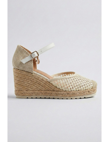 Gold & Gold sandalo con zeppa in yuta gh112 [e75c1690]