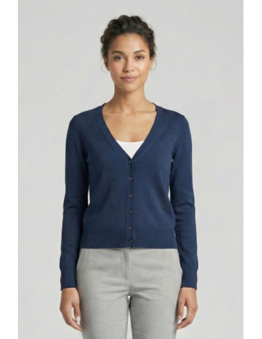 Markup cardigan scollo a V in misto viscosa MW10003 [d4b7b051]