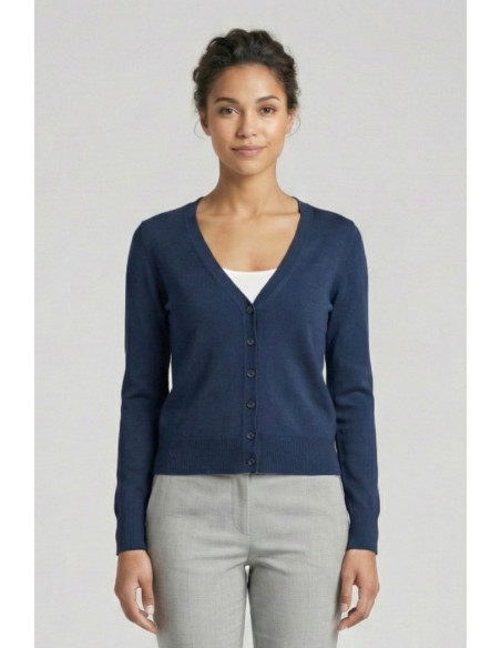Markup cardigan scollo a V in misto viscosa MW10003 [d4b7b051]