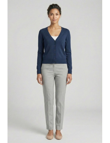 Markup cardigan scollo a V in misto viscosa MW10003 [ba8c3258]