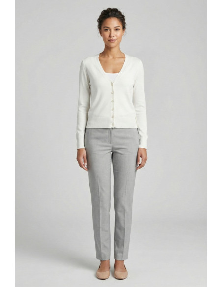 Markup cardigan scollo a V in misto viscosa MW10003 [63f3431b]
