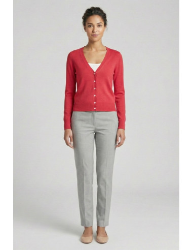 Markup cardigan scollo a V in misto viscosa MW10003 [90544fad]