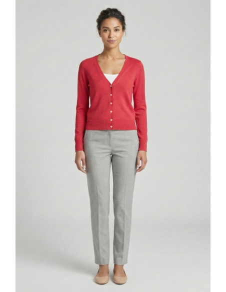 Markup cardigan scollo a V in misto viscosa MW10003 [90544fad]