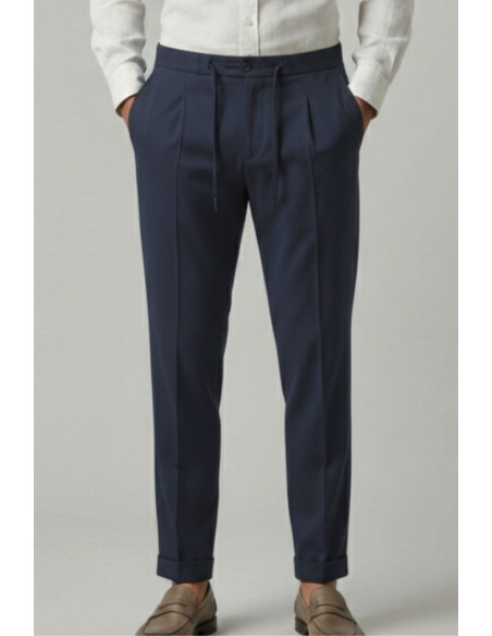 Squad2 pantalone con laccio in misto viscosa Orvieto226051 [3cad29f8]