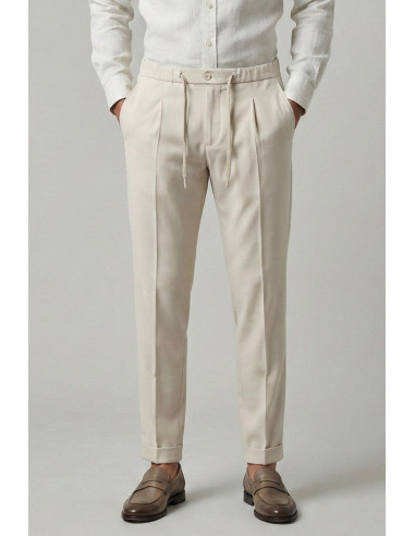 Squad2 pantalone con laccio in misto viscosa Orvieto226051 [e5d258bb]