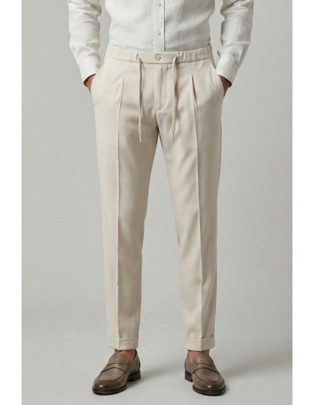 Squad2 pantalone con laccio in misto viscosa Orvieto226051 [e5d258bb]
