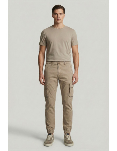 Squad2 pantalone cargo in cotone stretch Argentati226001 [3200d86f]