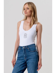 Fracomina jeans carrot mom fit in denim con lavaggio medio fp26svd005d45093 [bb0280ca] 2