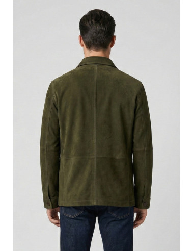 Roy Roger's giacca work in suede washed rru90341cs483223 [89c4b58a]