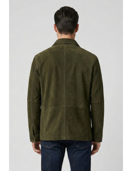 Roy Roger's giacca work in suede washed rru90341cs483223 [89c4b58a]