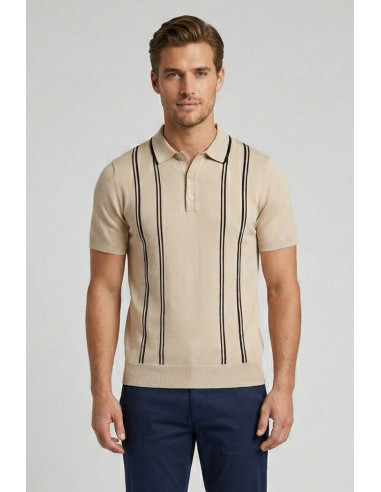 Markup polo a righe in maglia MK1900030 [1ff34e85]