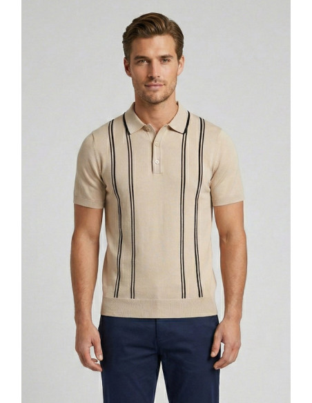 Markup polo a righe in maglia MK1900030 [1ff34e85]