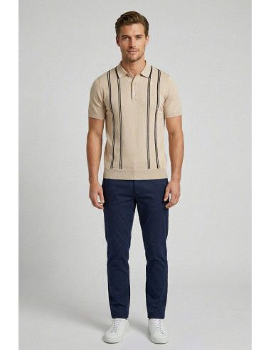 Markup polo a righe in maglia MK1900030 [71c8cc8c]