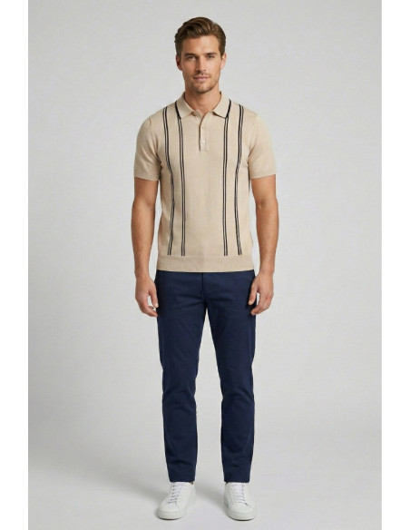 Markup polo a righe in maglia MK1900030 [71c8cc8c]