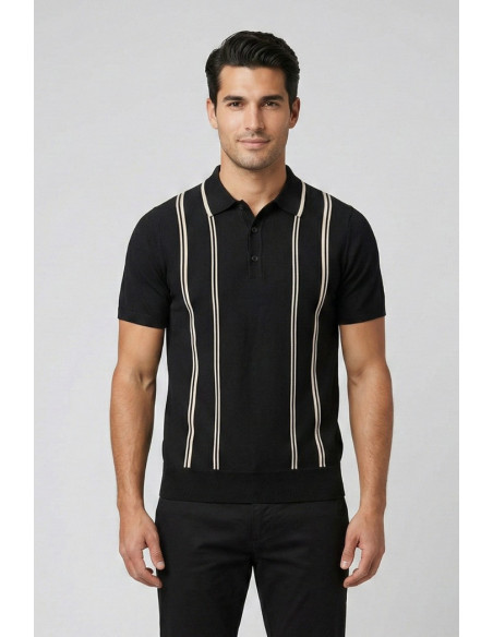 Markup polo a righe in maglia MK1900030 [10275100]