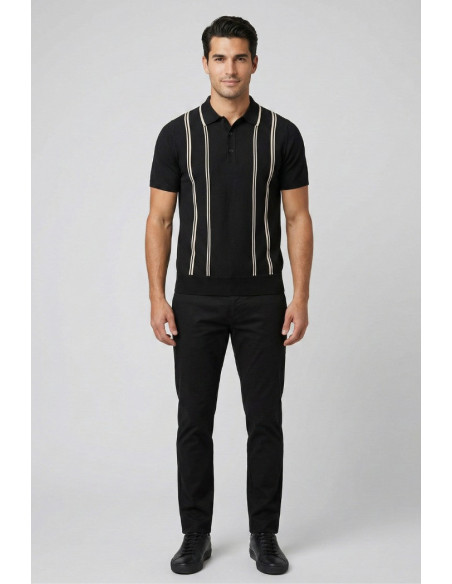 Markup polo a righe in maglia MK1900030 [7e1cd309]