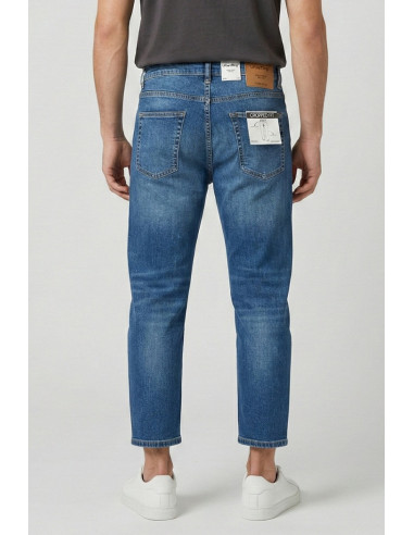 Urban Ring jeans cropped fit in denim di cotone stretch UR1150008 [742b8fb3]