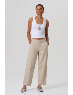 Fracomina pantalone carrot modello chino balloon fp26sv4006w42001 [ae428b26]