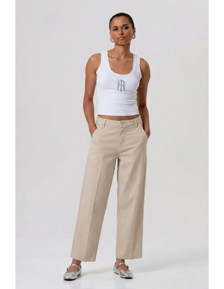 Fracomina pantalone carrot modello chino balloon fp26sv4006w42001 [ae428b26]