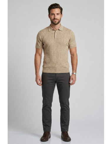 Markup polo in misto lino MK1900046 [eb06b98d]