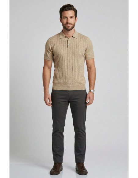 Markup polo in misto lino MK1900046 [eb06b98d]