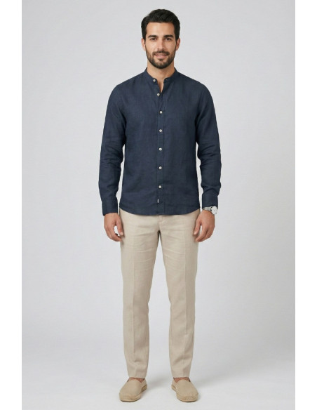 Markup camicia coreana in lino MK13002 [2e23e783]