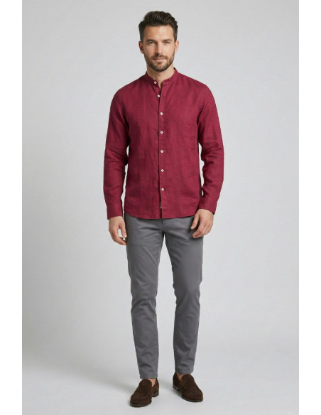 Markup camicia coreana in lino MK13002 [82c70088]