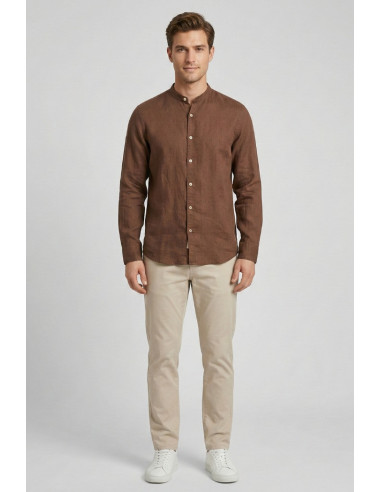 Markup camicia coreana in lino MK13002 [ec3ff06e]