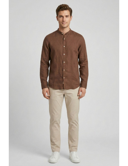 Markup camicia coreana in lino MK13002 [ec3ff06e]