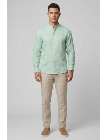 Markup camicia coreana in lino MK13002 [2c834bef]