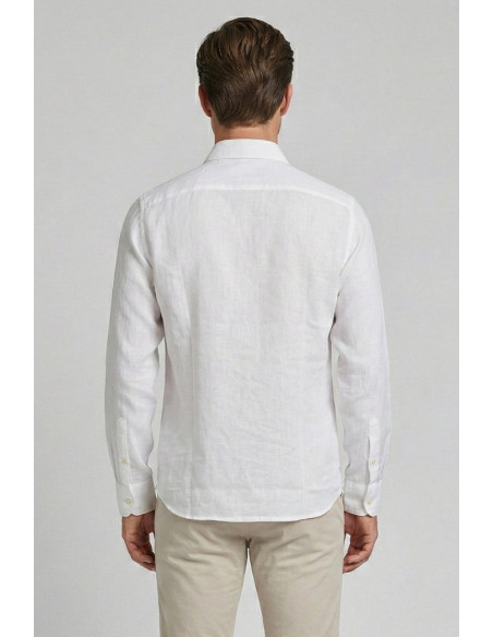 Markup camicia colletto francese in lino MK13003 [7a2db49a]