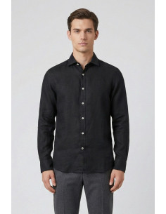 Markup camicia colletto francese in lino MK13003 [88094f1b]
