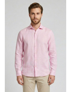 Markup camicia colletto francese in lino MK13003 [7d72a1d2]