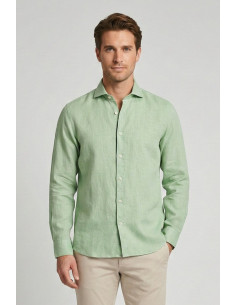 Markup camicia colletto francese in lino MK13003 [53d09ea9]