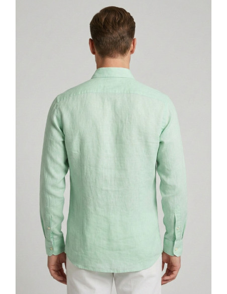 Markup camicia colletto francese in lino MK13003 [8af6dda4]