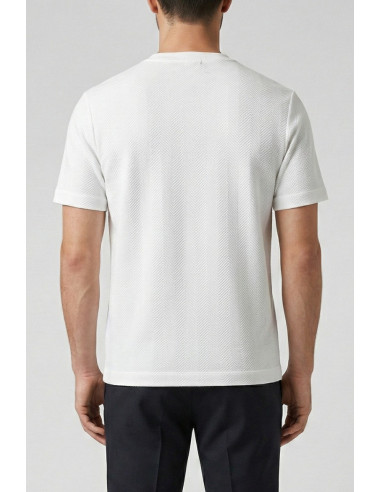 Markup t-shirt in cotone texturizzato MK1910061 [4fcd4238]