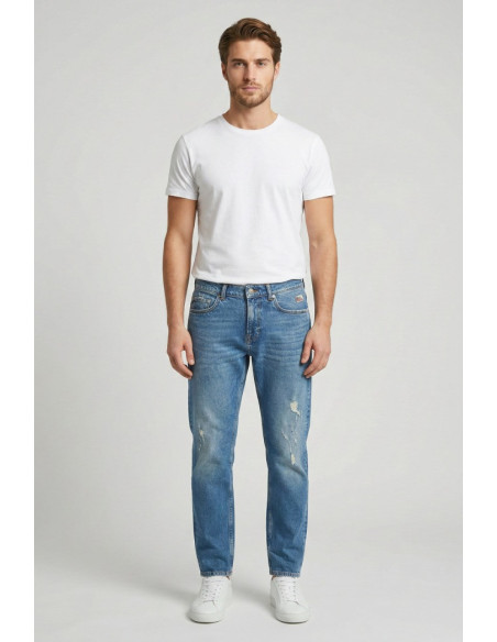 Roy Roger's jeans in denim di cotone Dapper Re-search Torre rsc002d6453176 [f4204563]