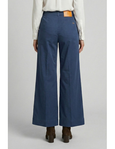 Fracomina pantalone flare a palazzo in gabardina fs26sv3011w40101 [3741945d]