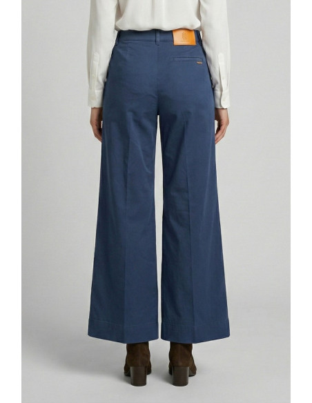 Fracomina pantalone flare a palazzo in gabardina fs26sv3011w40101 [3741945d]