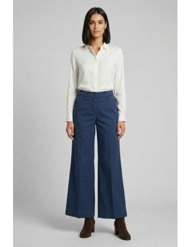 Fracomina pantalone flare a palazzo in gabardina fs26sv3011w40101 [805c5559]