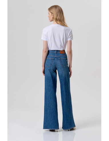 Fracomina jeans flare in denim con lavaggio medio fp26sv3015d45093 [b465d23e]