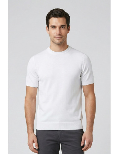 Markup maglia girocollo in misto seta e cotone MK1900048 [7266c530]