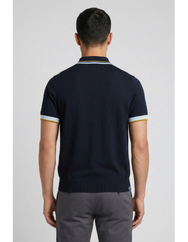 Markup polo in cotone con inserti a contrasto MK1900040 [9bde4d9d]